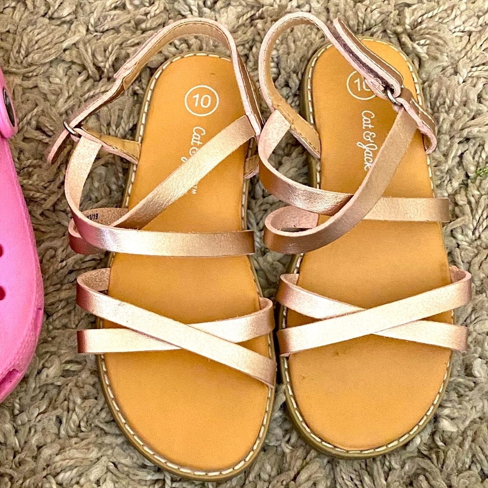 Little girls sandals.  Worn once.  Size 10c